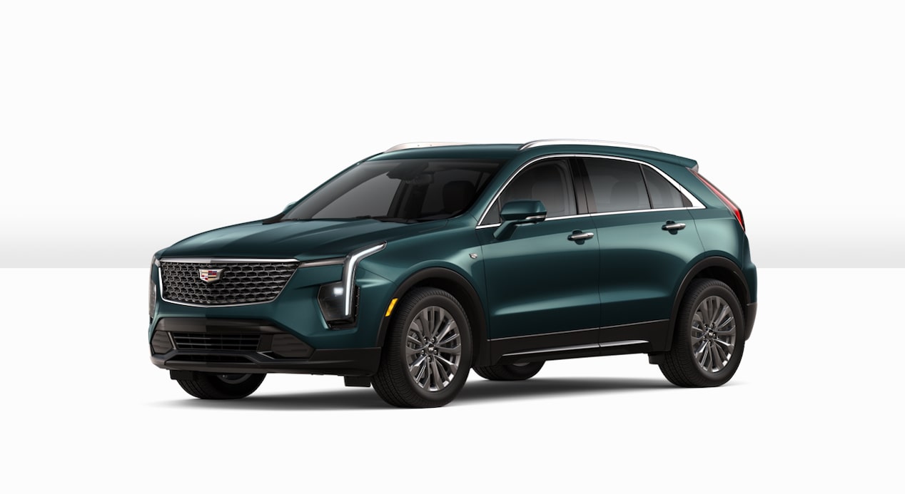 A Side Profile of the Dark Green 2025 Cadillac XT4