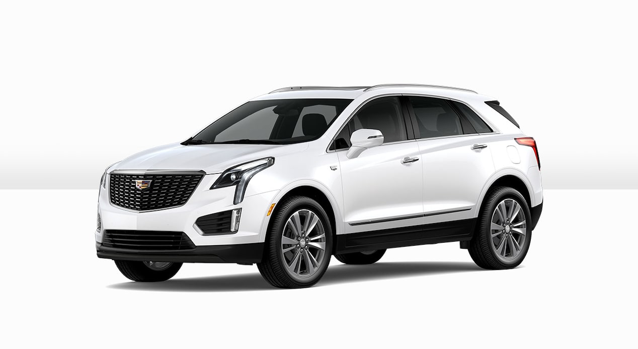 A Side Profile of the White 2024 Cadillac XT5