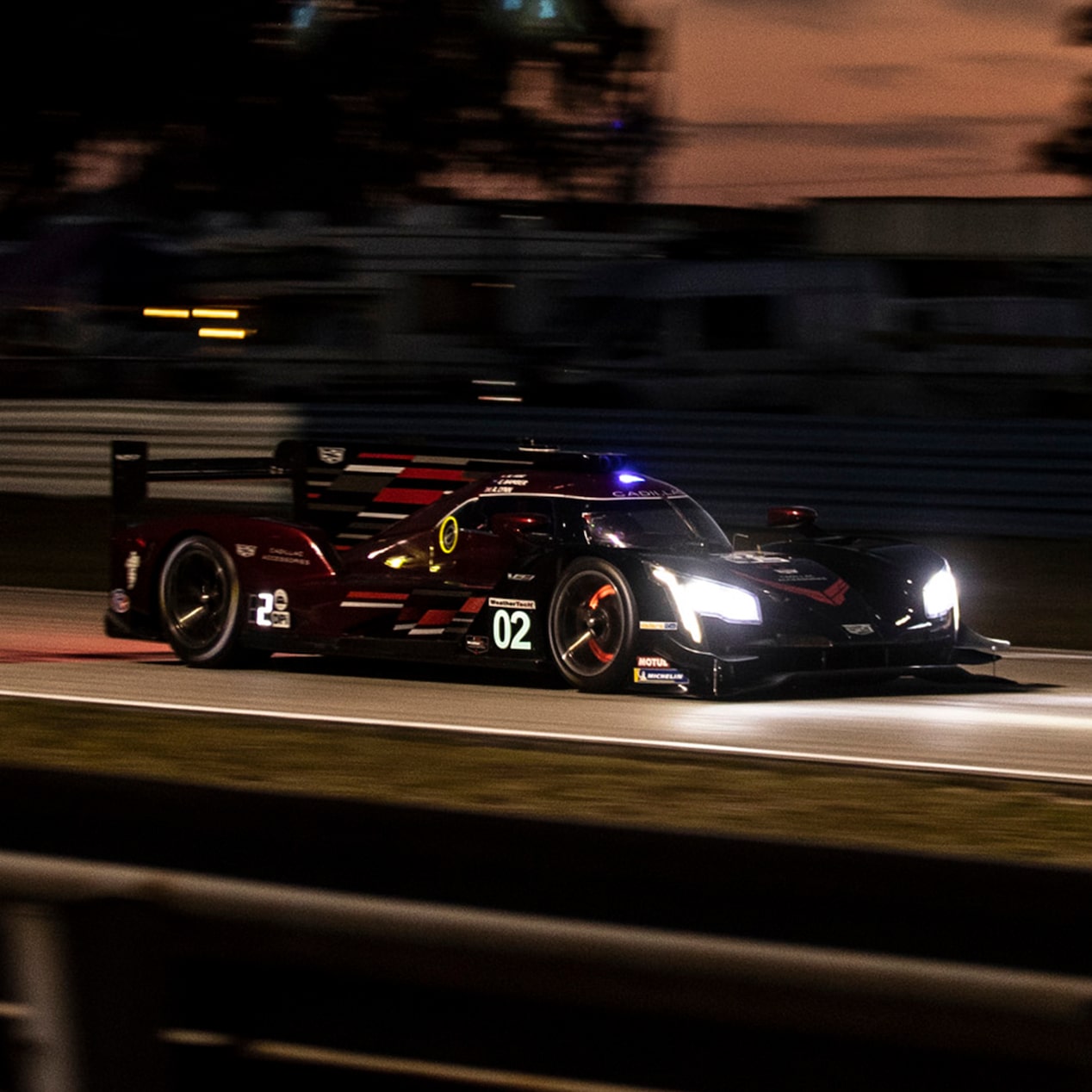 Cadillac Racing V.Series Race Car Driving Ferociously Fast on the Track