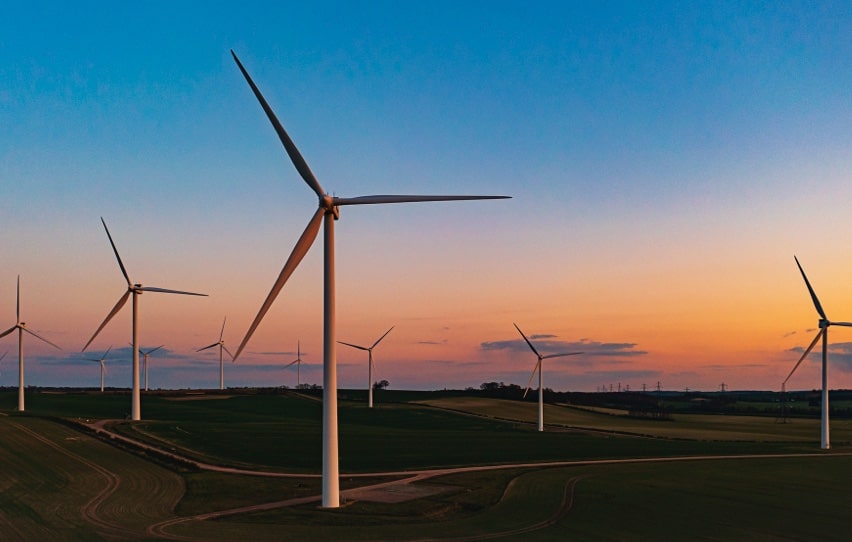 Wide View of Wind Mill Farm