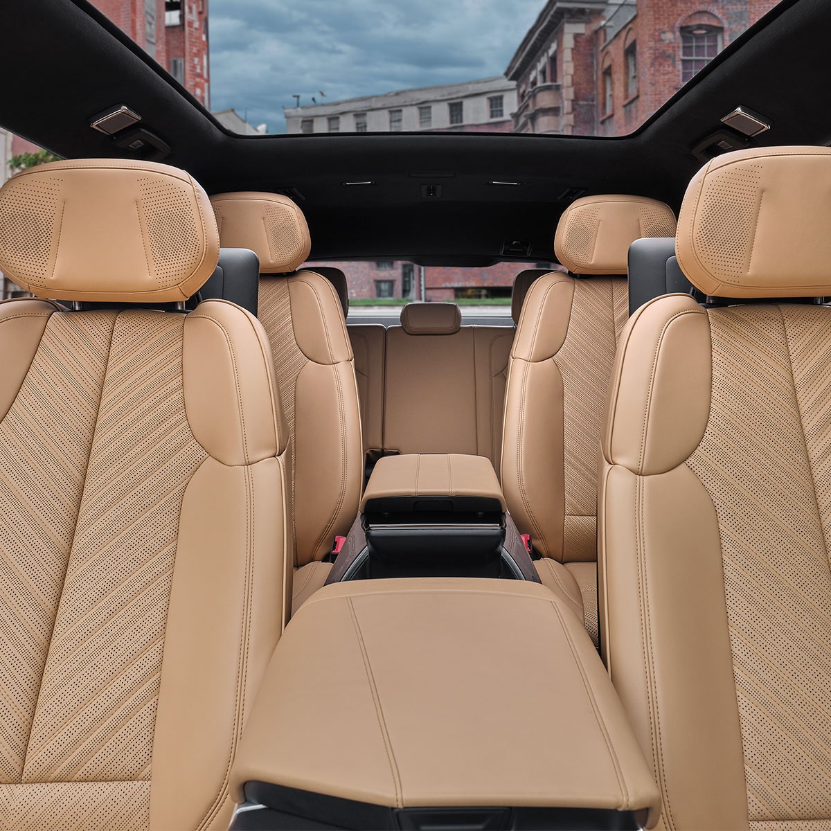 Interior Three Row Seating Inside the 2025 Cadillac Escalade IQ