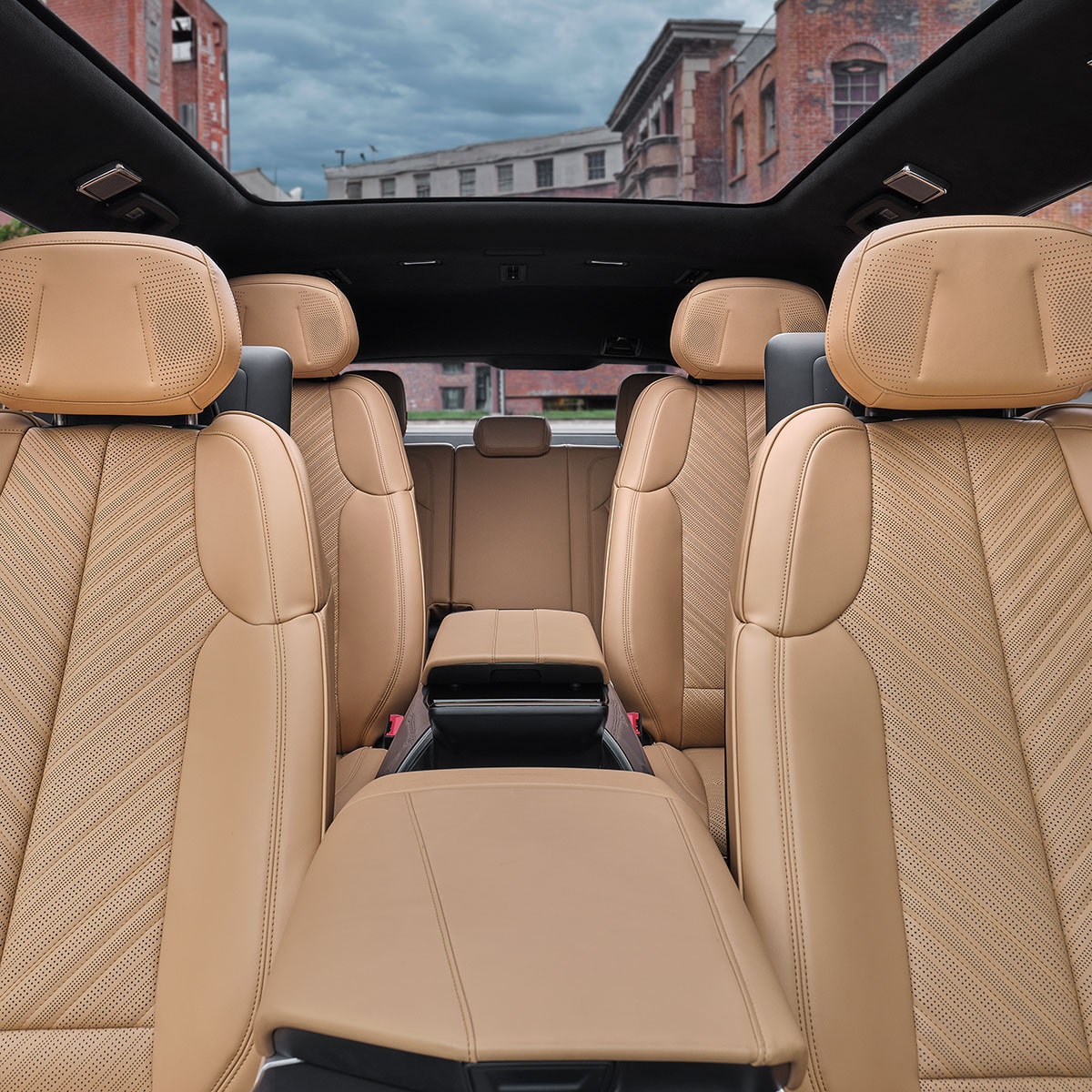 Interior Three Row Seating Inside the 2025 Cadillac Escalade IQ