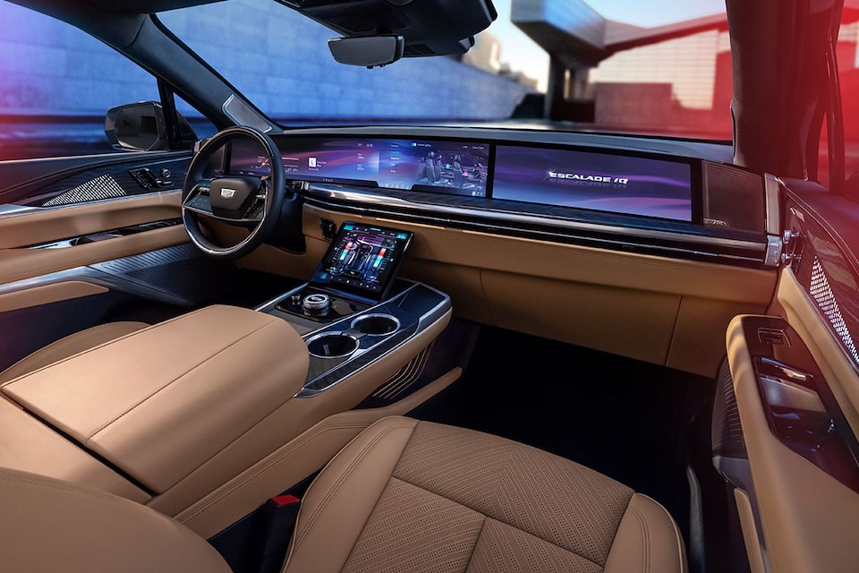 Front Interior of the 2025 Cadillac ESCALADE IQ