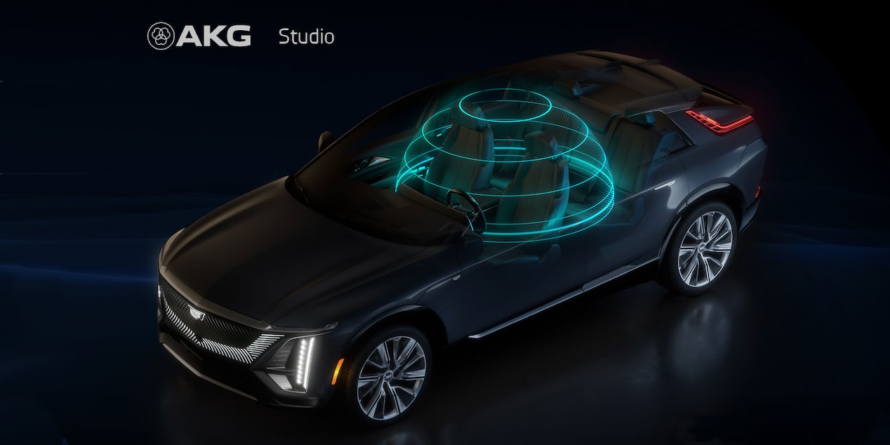 AKG Audio systems in the Cadillac LYRIQ